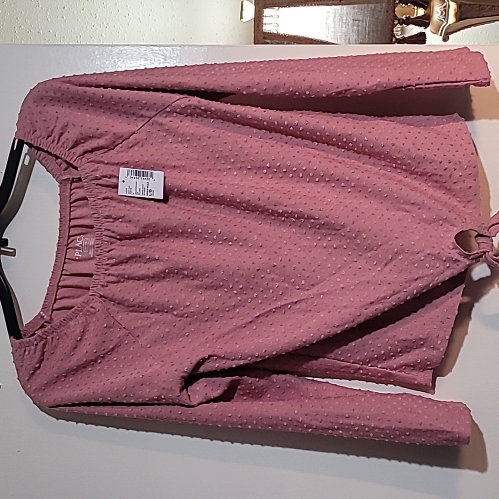 Place Girl's Blush Textured Blouse